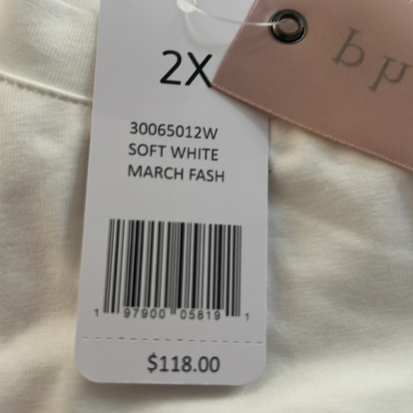 Philosophy Soft White Flutter Sleeve Mixed Media Eyelet Midi Dress - Picture 5 of 5